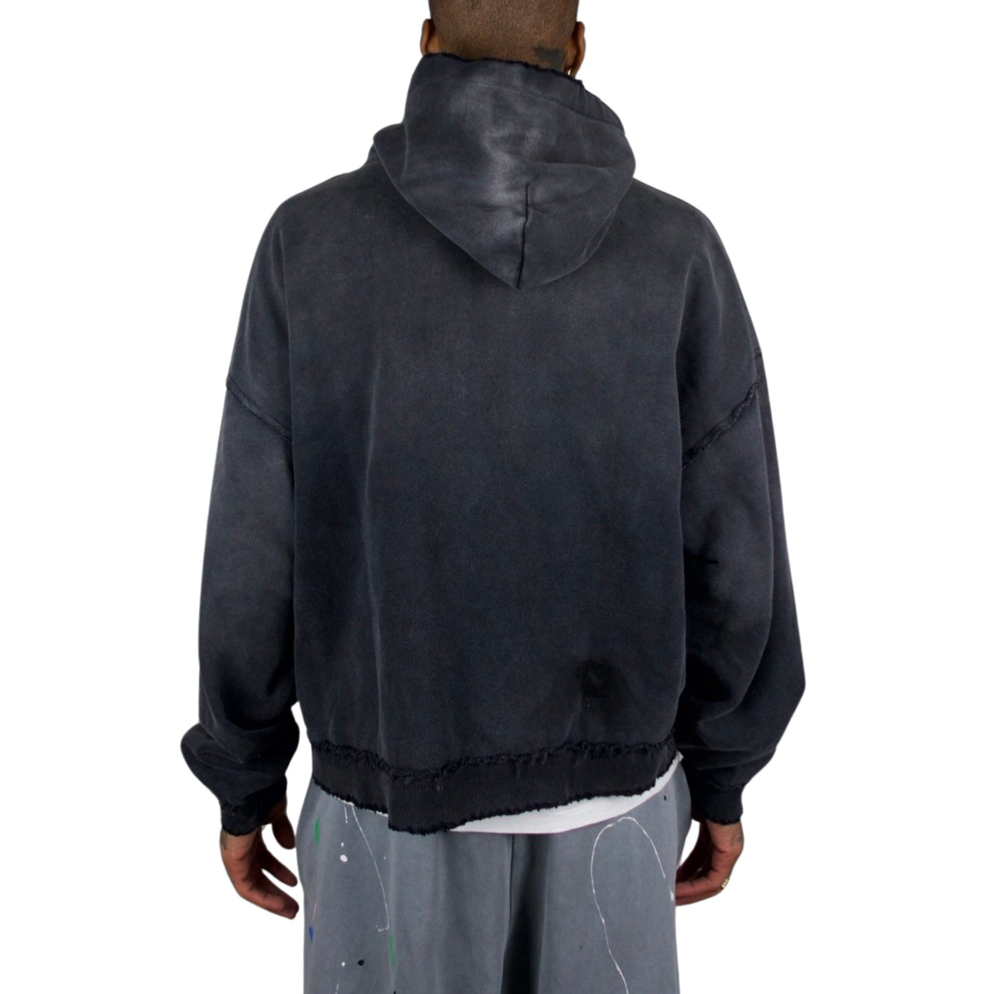 Thrashed Zip-Up Hoodie-SQ6948140