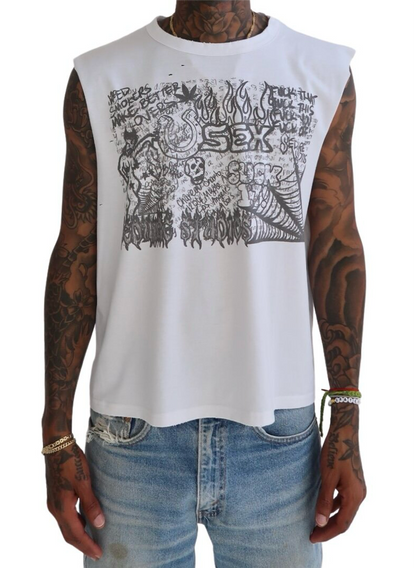 Grunge Sleeveless Tee